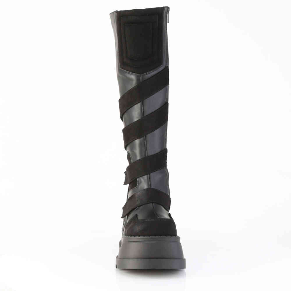 DemoniaCult - STOMP-228 Plattformstiefel - Schwarz